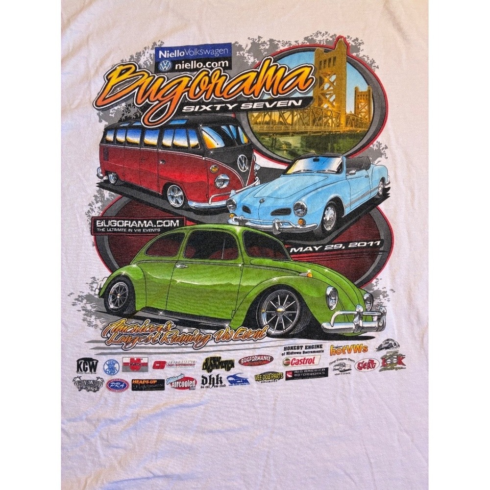 Gildan Men's 2XL Bugorama Sixty Seven 2011 White Graphic T-Shirt
